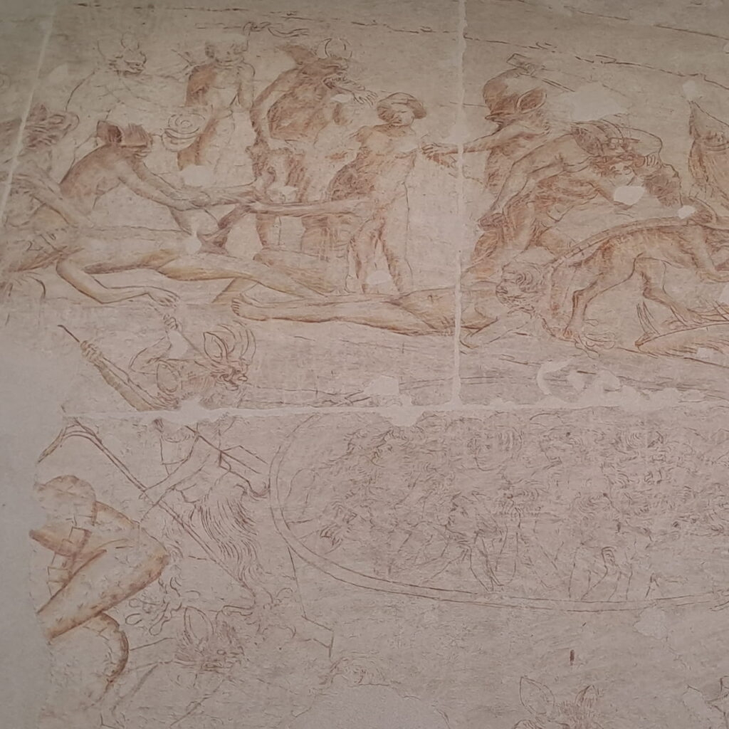 disegno preparatorio trionfo della morte buffalmacco